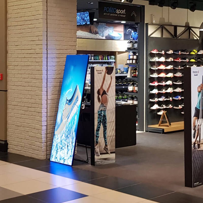 LED Screen Freestanding Poster Displays retail-2