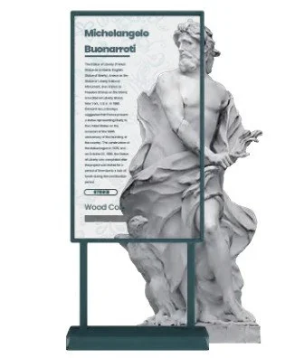 Transparent OLED: Freestanding Totem