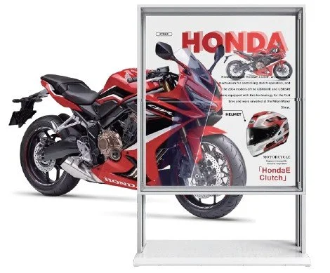 Transparent OLED: Freestanding Video Wall