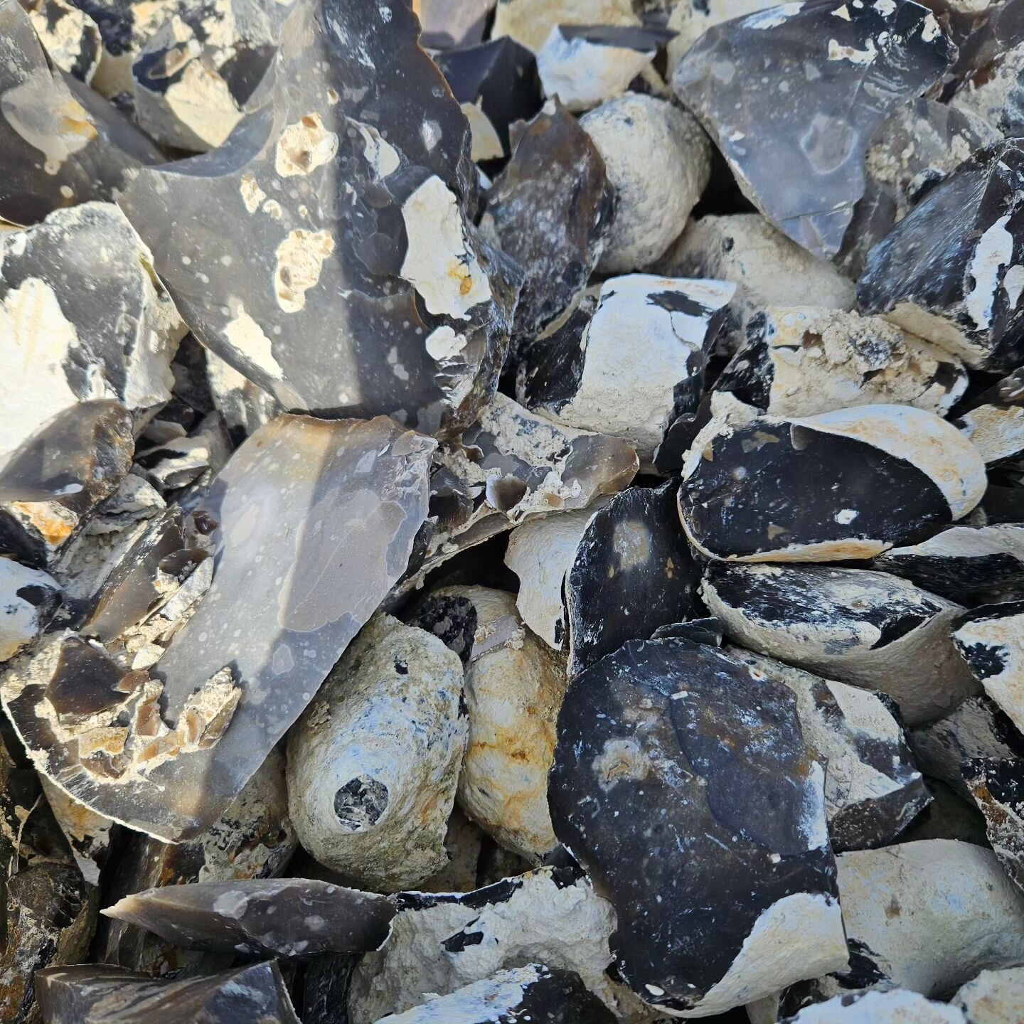 29th October 2023.
We're filling the gabions with flint from a quarry at Arminghall, where my mother grew up.