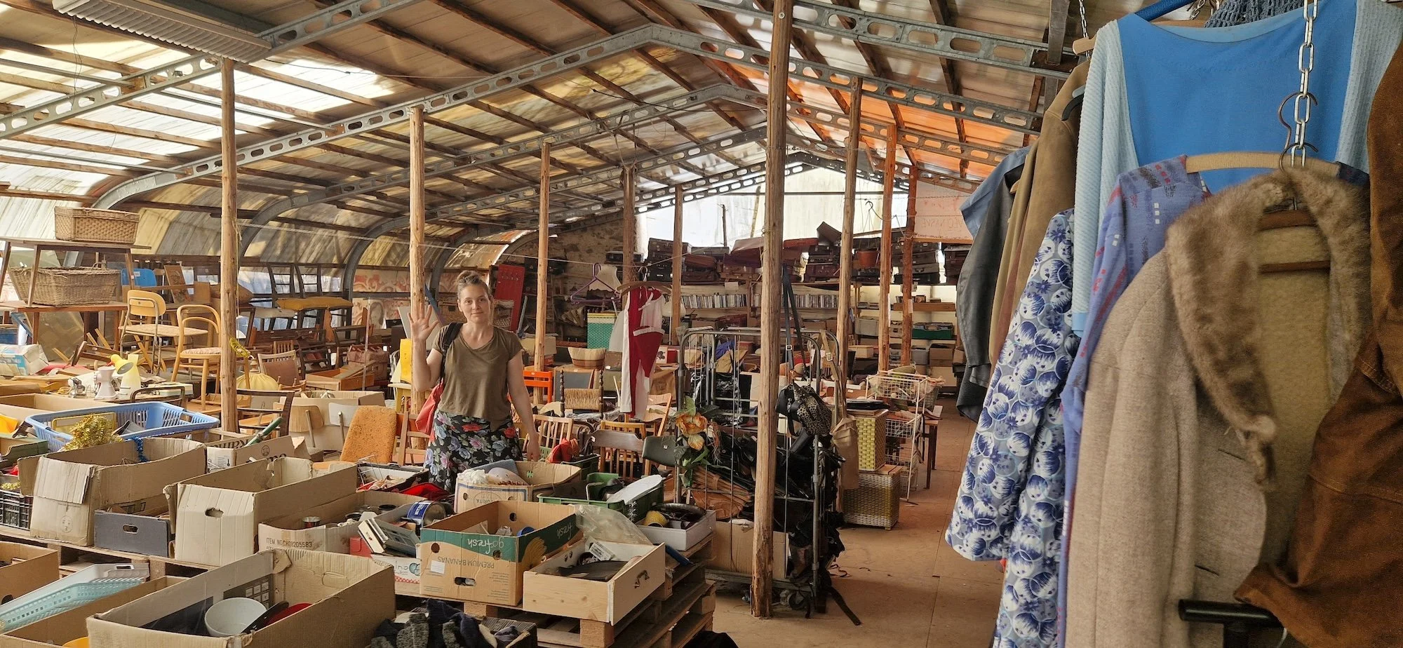 French artist Hélène Maroutian sourcing vintage art supplies and mark making tools