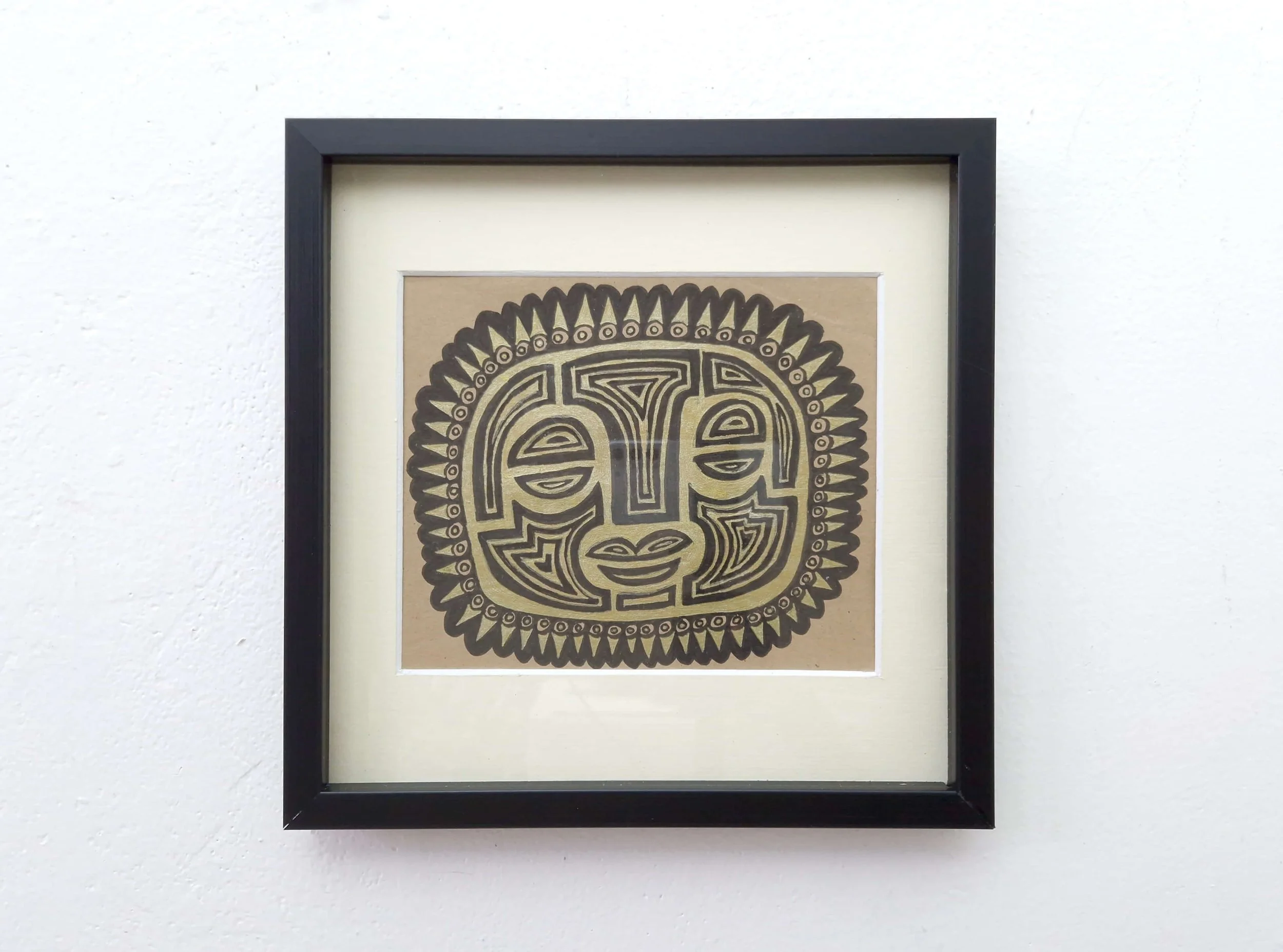 SF239 - AFRICAN MASK SMALL - 28x28cm - WEEK/300,-