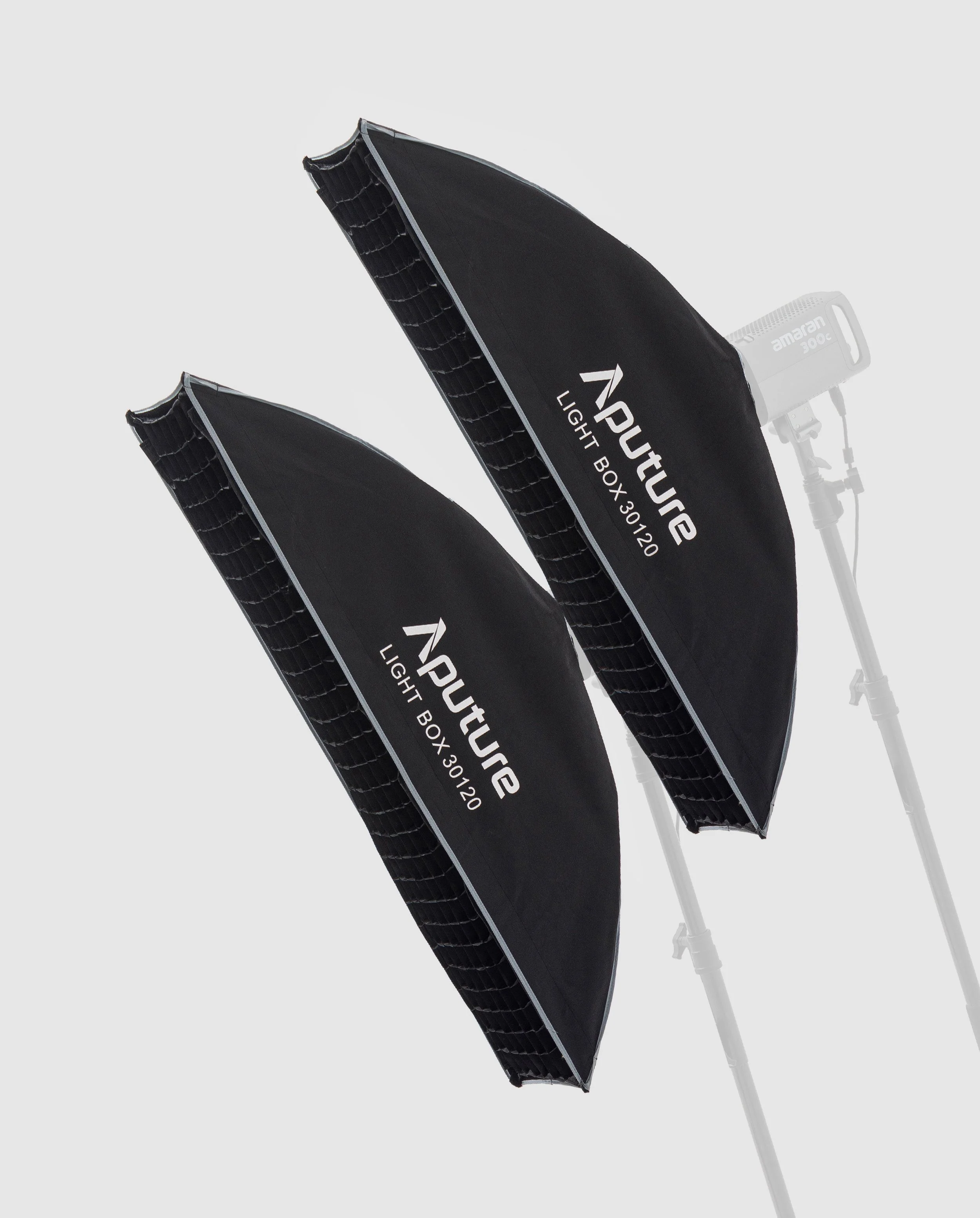 2x Aputure Strip box, 30X120CM (con rejilla de nido de abeja)