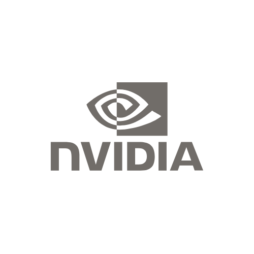 NVIDIA logo with an abstract eye design above the company name