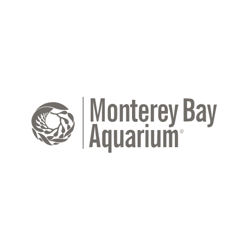 Monterey Bay Aquarium logo with a stylized wave inside a circle