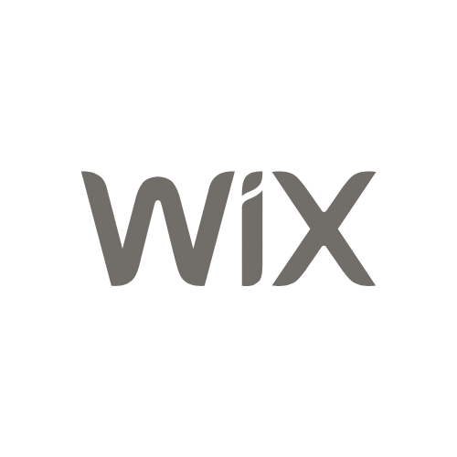 WiX logo in black and white.