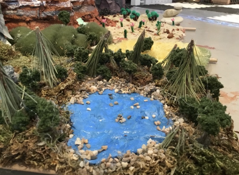 A lake forms