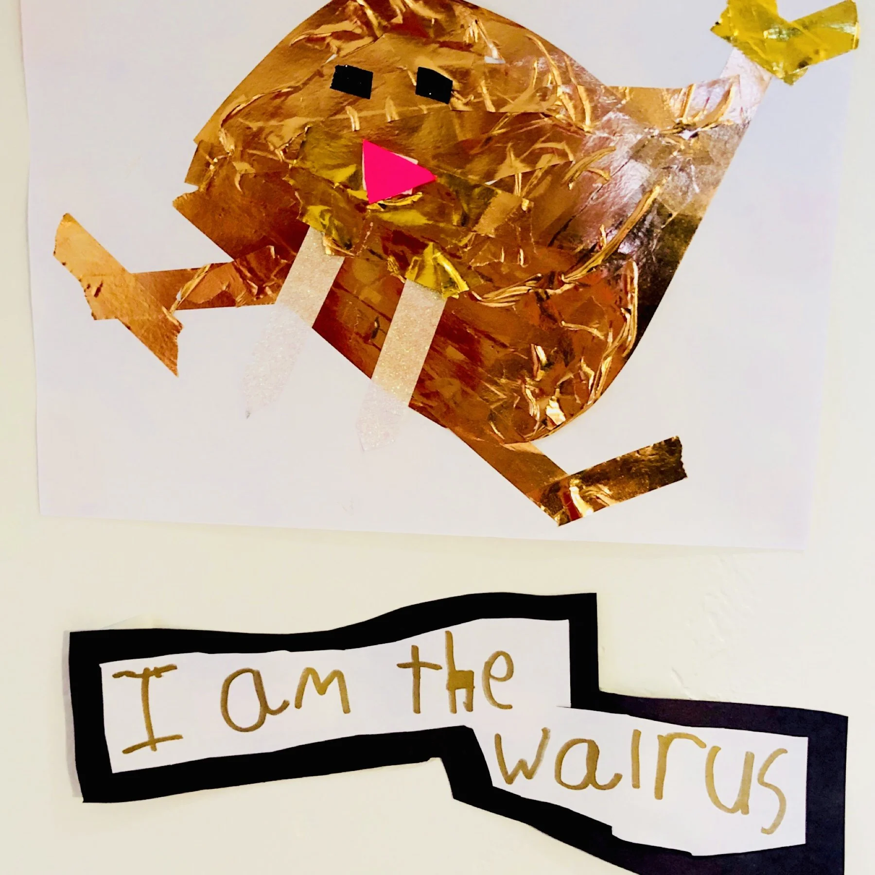 "I am the Walrus"-washi tape-Gr. 1