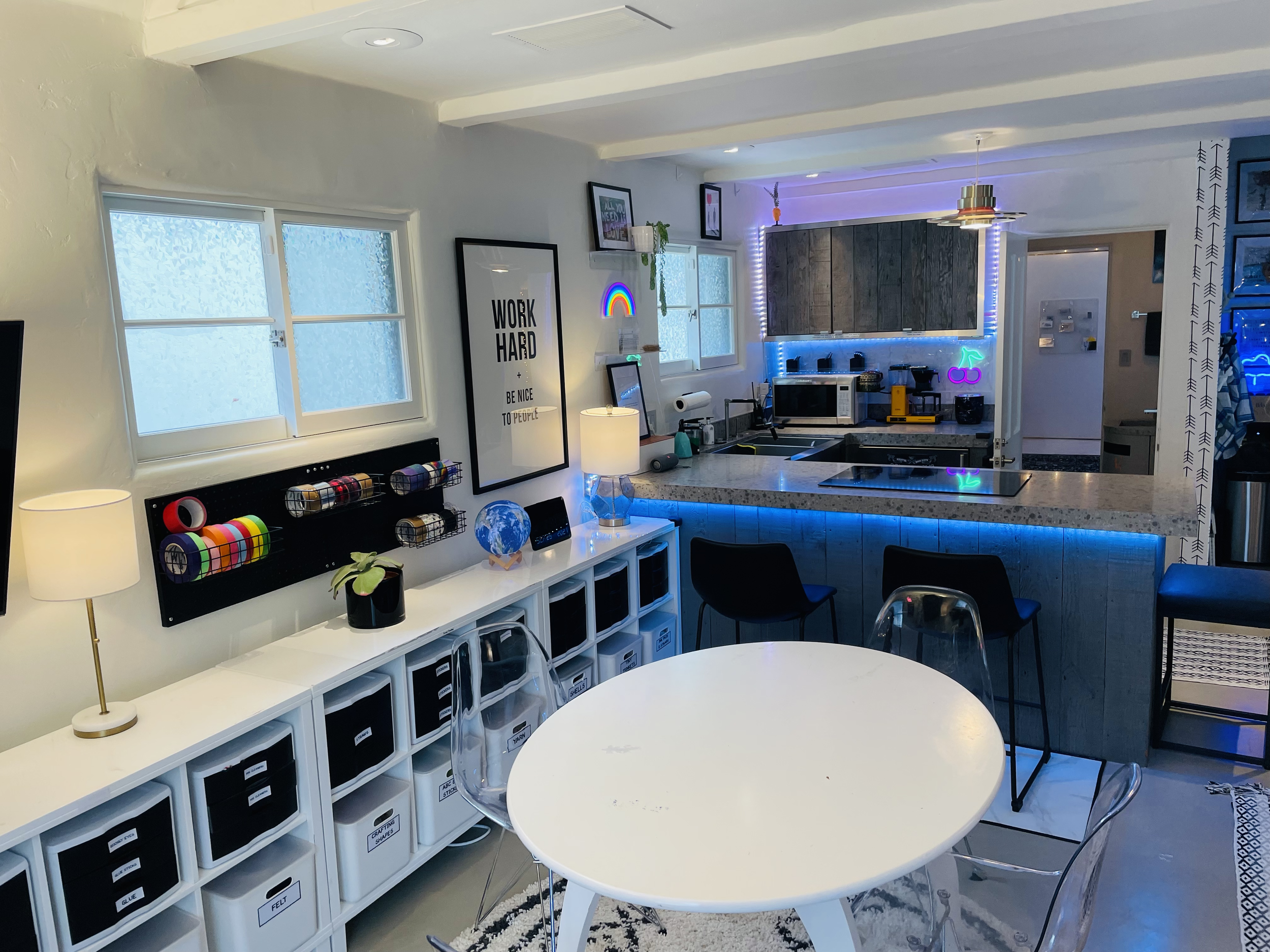 Supply Stations & Communal Seating