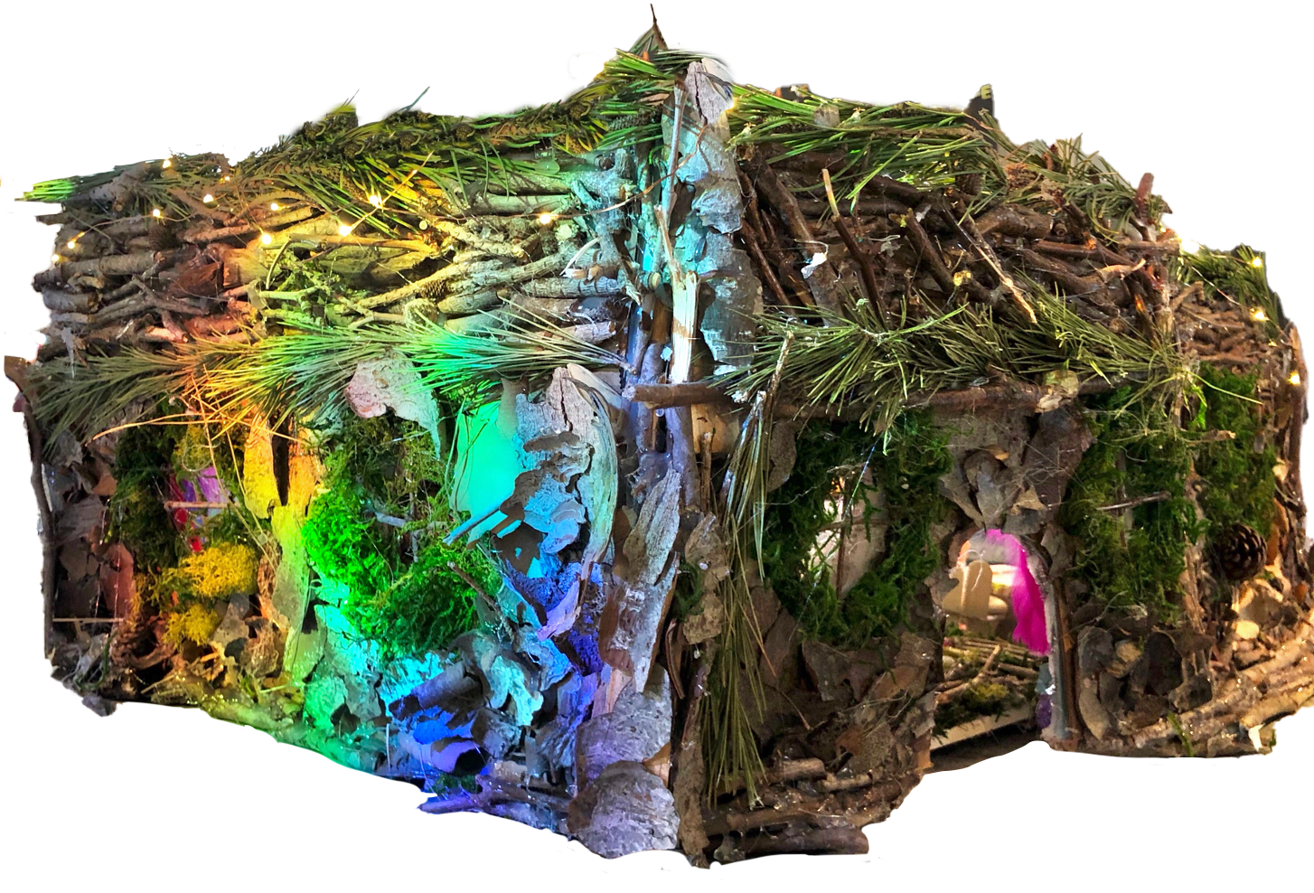 Natural Found Material Façade