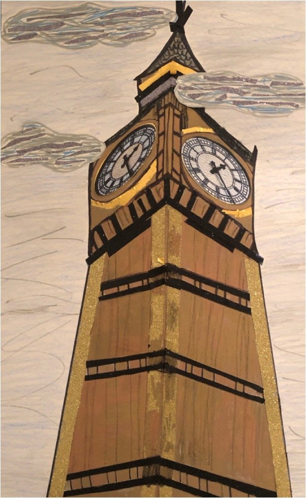 "Ben Bing Big"-mixed media-class collaboration
