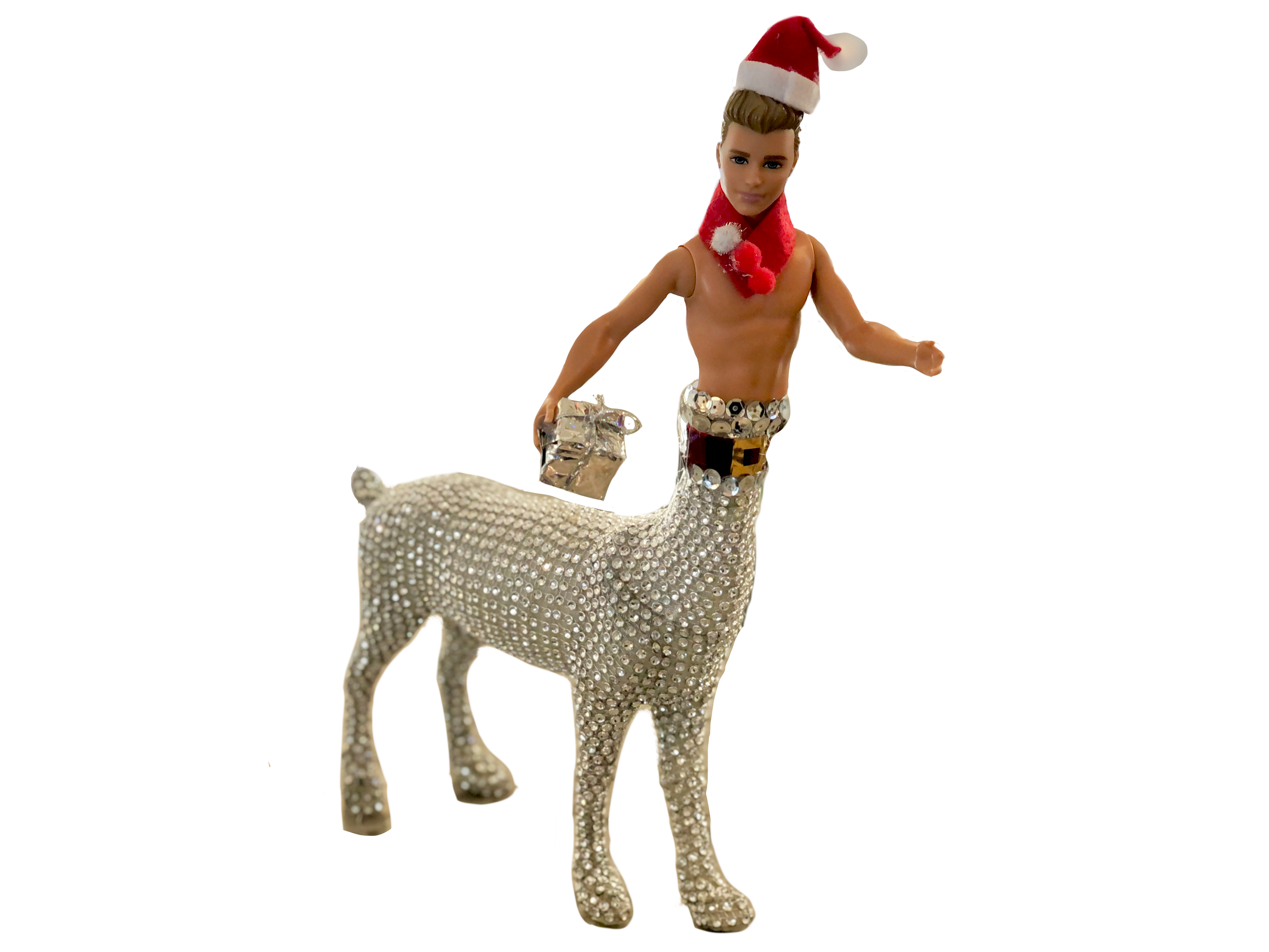 "Santaur"-recycled sculpture-class collaboration 