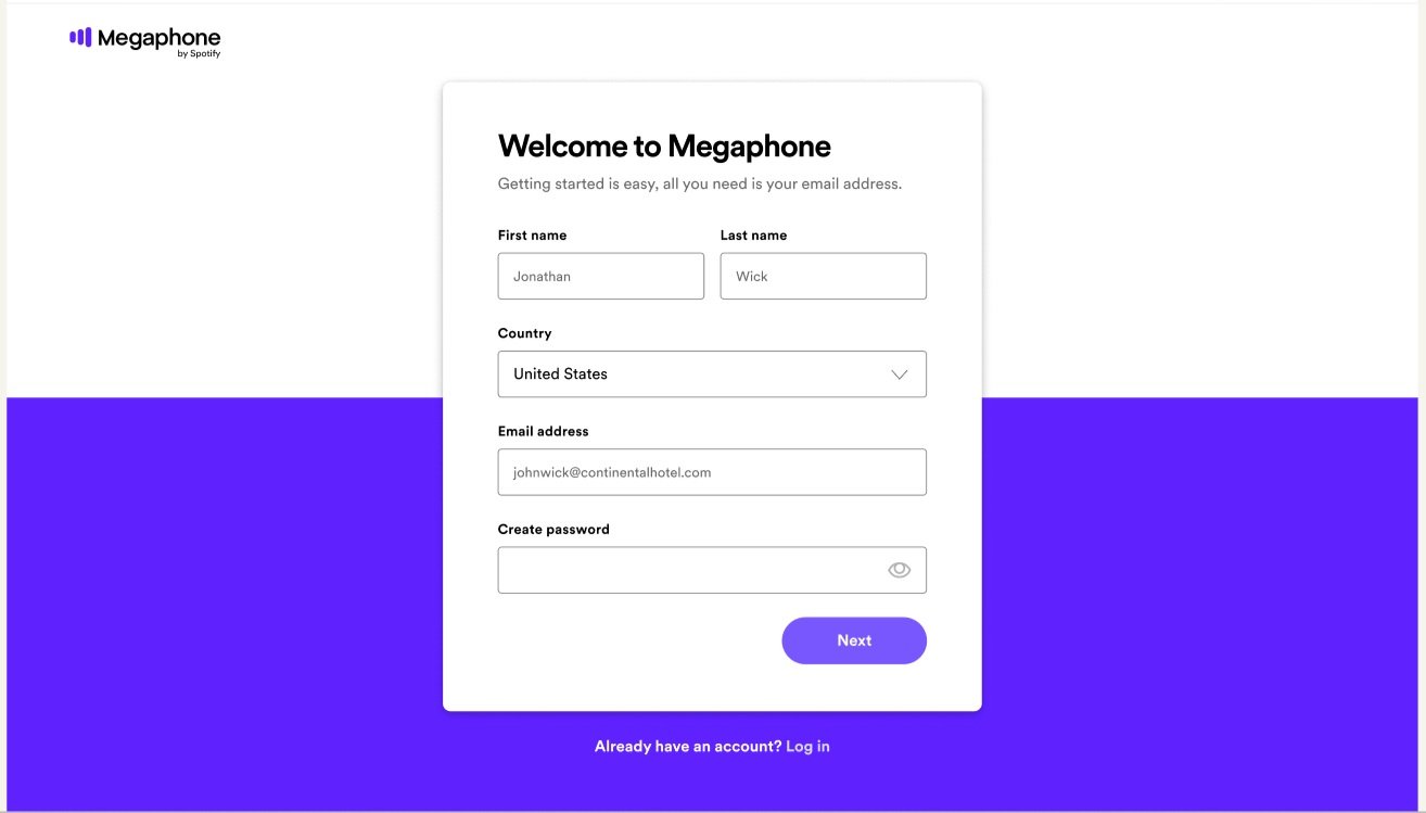 Megaphone by Spotify | Automated Onboarding