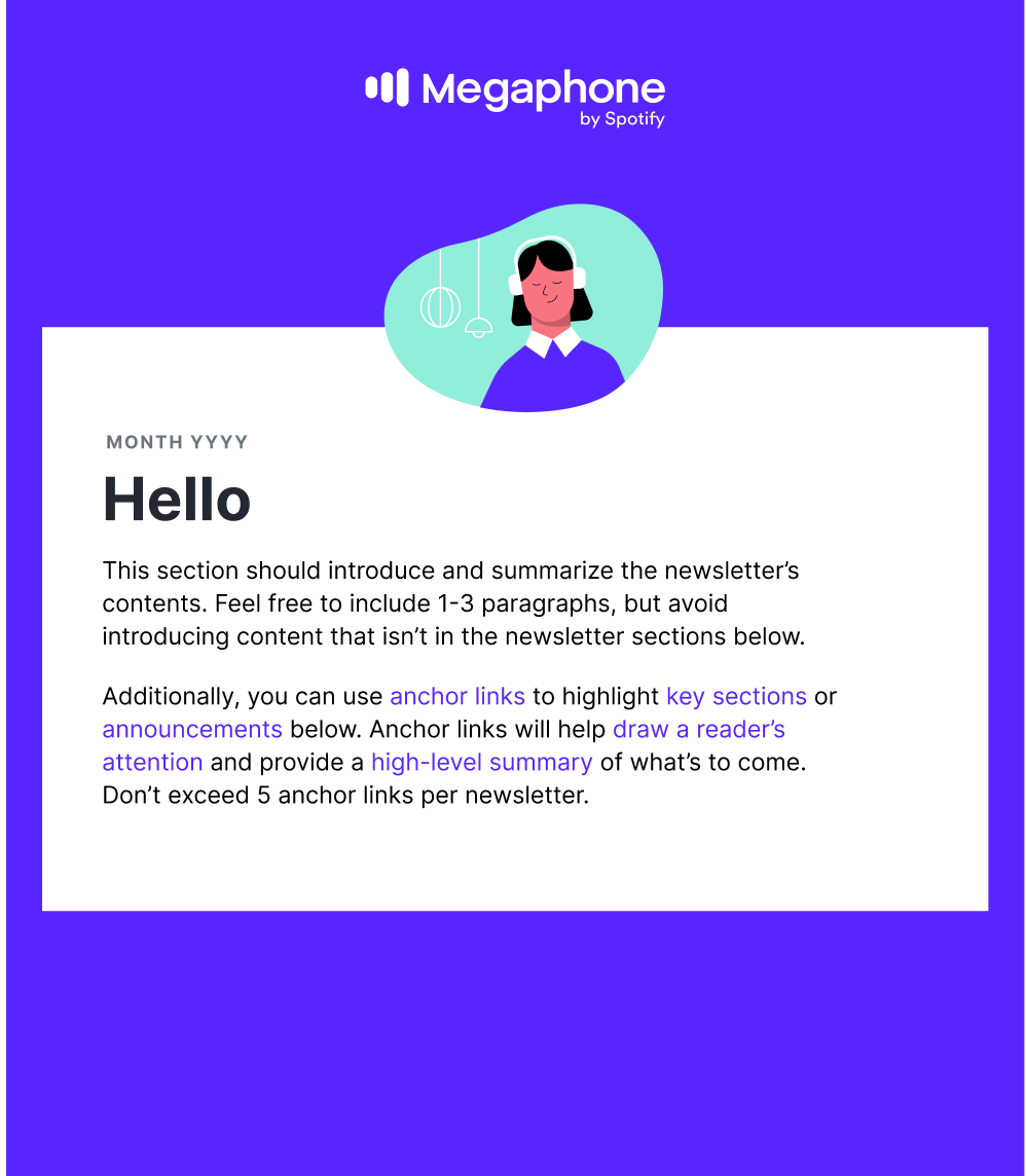 Megaphone by Spotify | Email & brand strategy