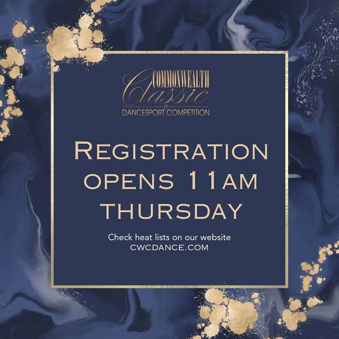 The party starts THURSDAY! Welcoming all dancers tomorrow for our Ballroom and Nightclub sessions 🪩 Registration desk opens 11am. See you soon!