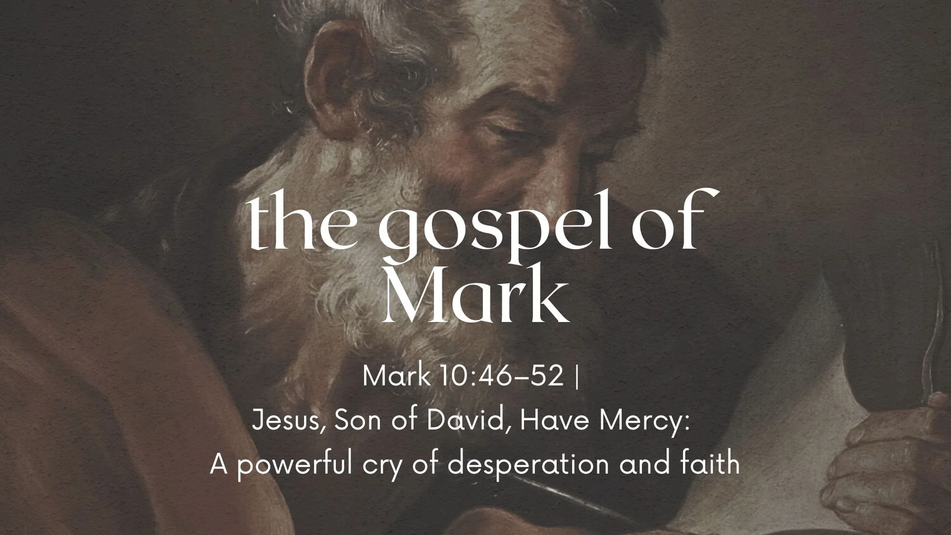 What Does the Story of Blind Bartimaeus Teach About Faith? (Mark 10:46–52 Explained)