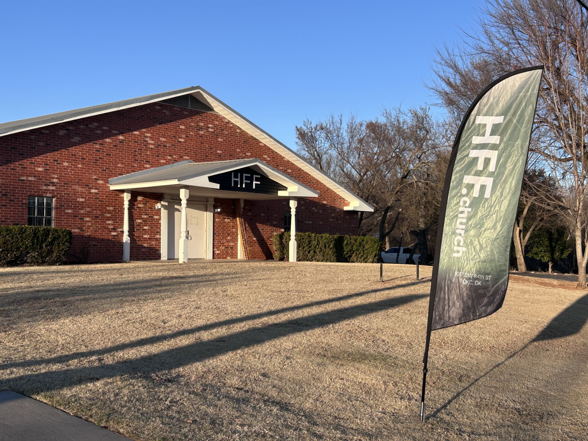 HFF Church's new facility in South West Oklahoma City.  A family friendly, and Jesus centered Saturday church service for everyone.