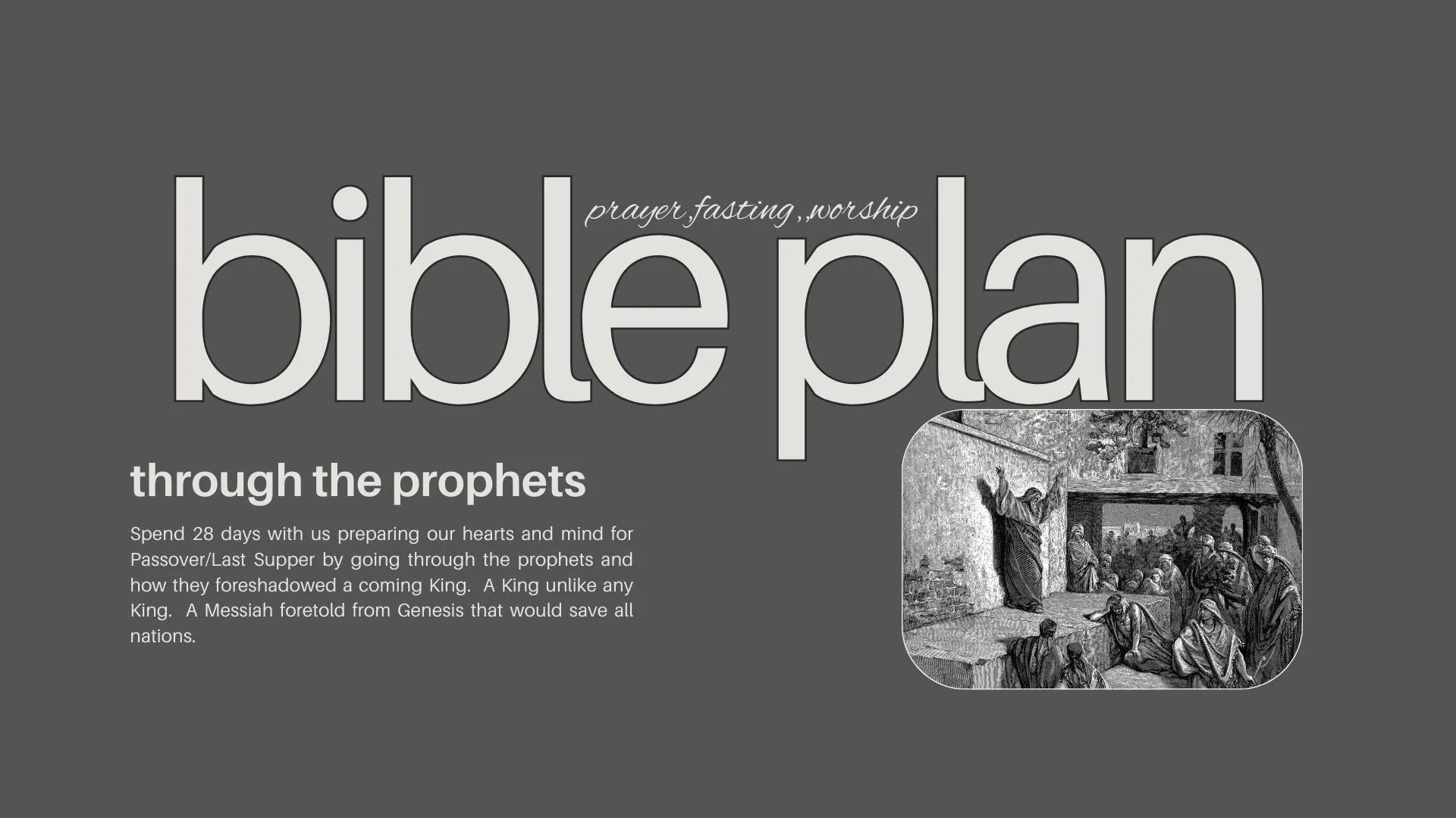 28 days of Bible readings in prepartion for Passover and Easter