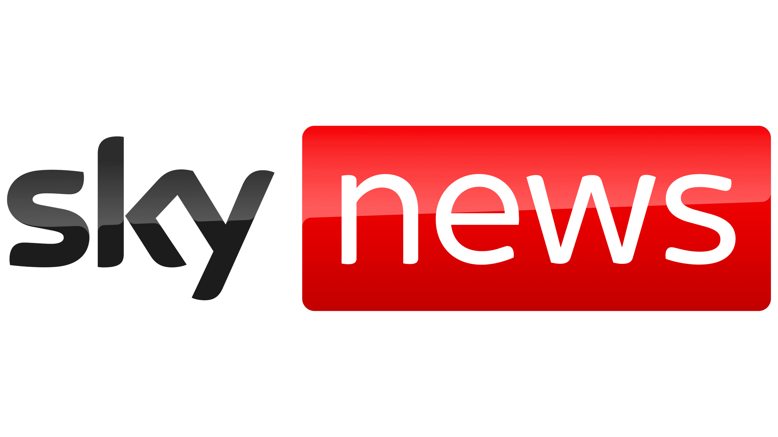 TV news logo with the words 'sky' in black and 'news' in white on a red background.