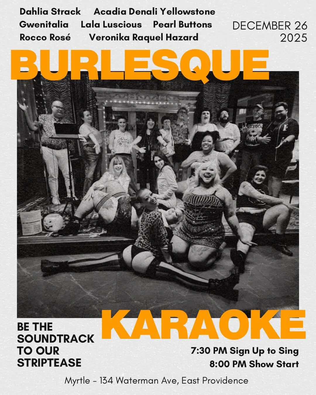 Burlesque Karaoke at Myrtle