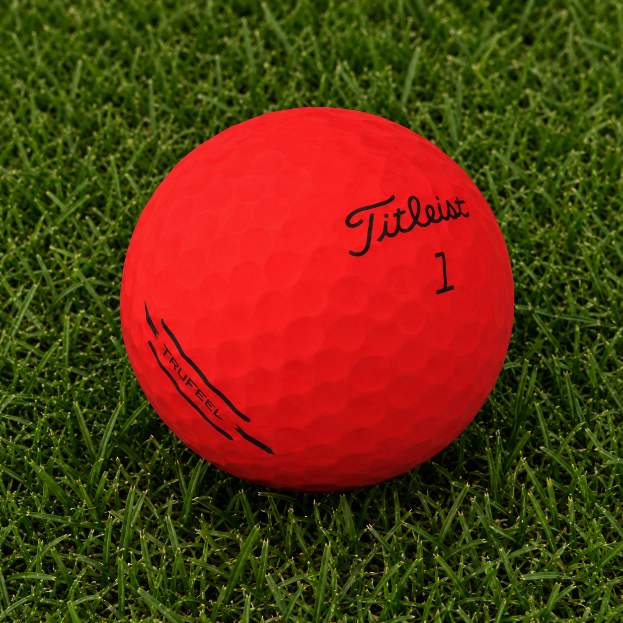 Titleist TruFeel Matte Red Golf Ball.png