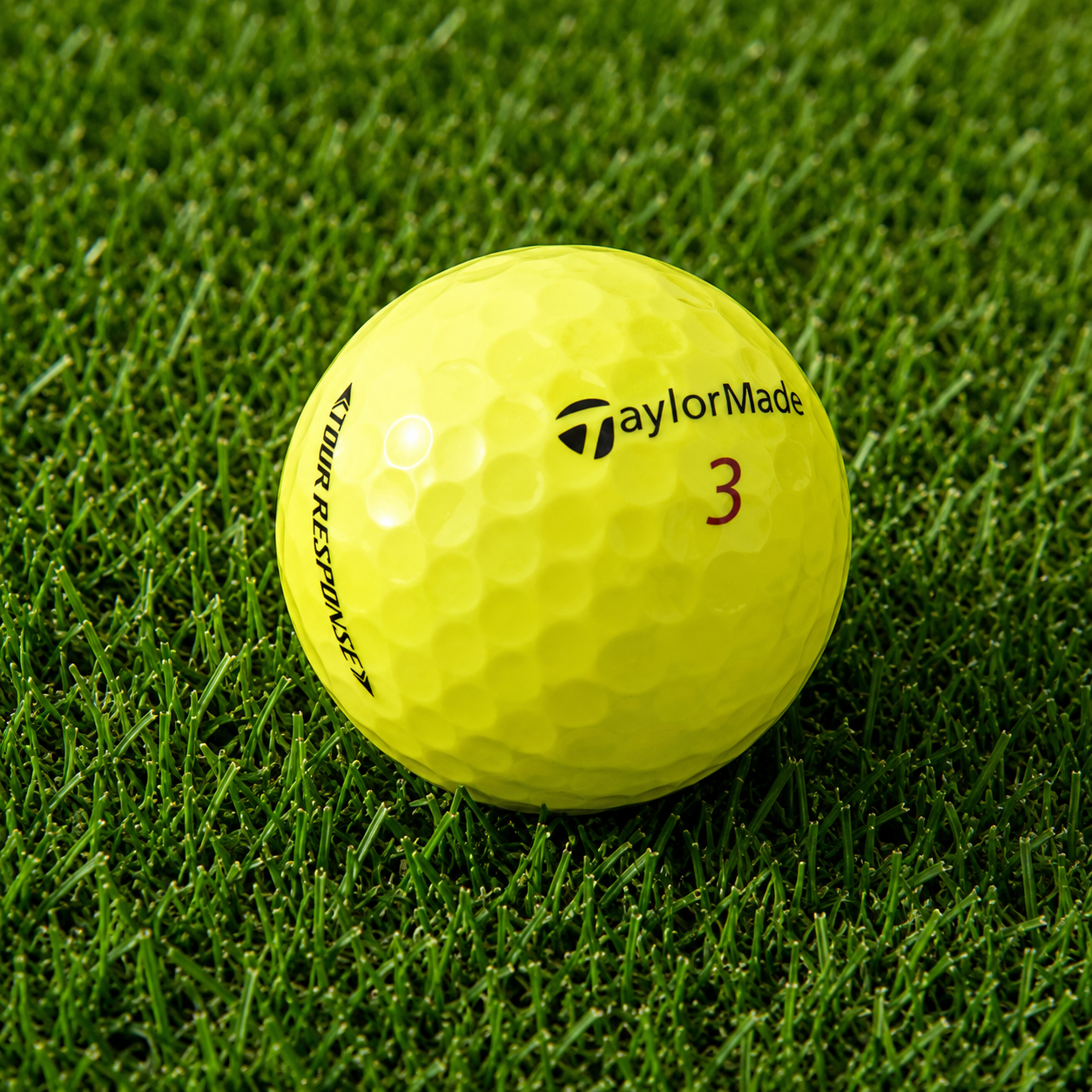 TaylorMade Tour Response Yellow Golf Ball.png