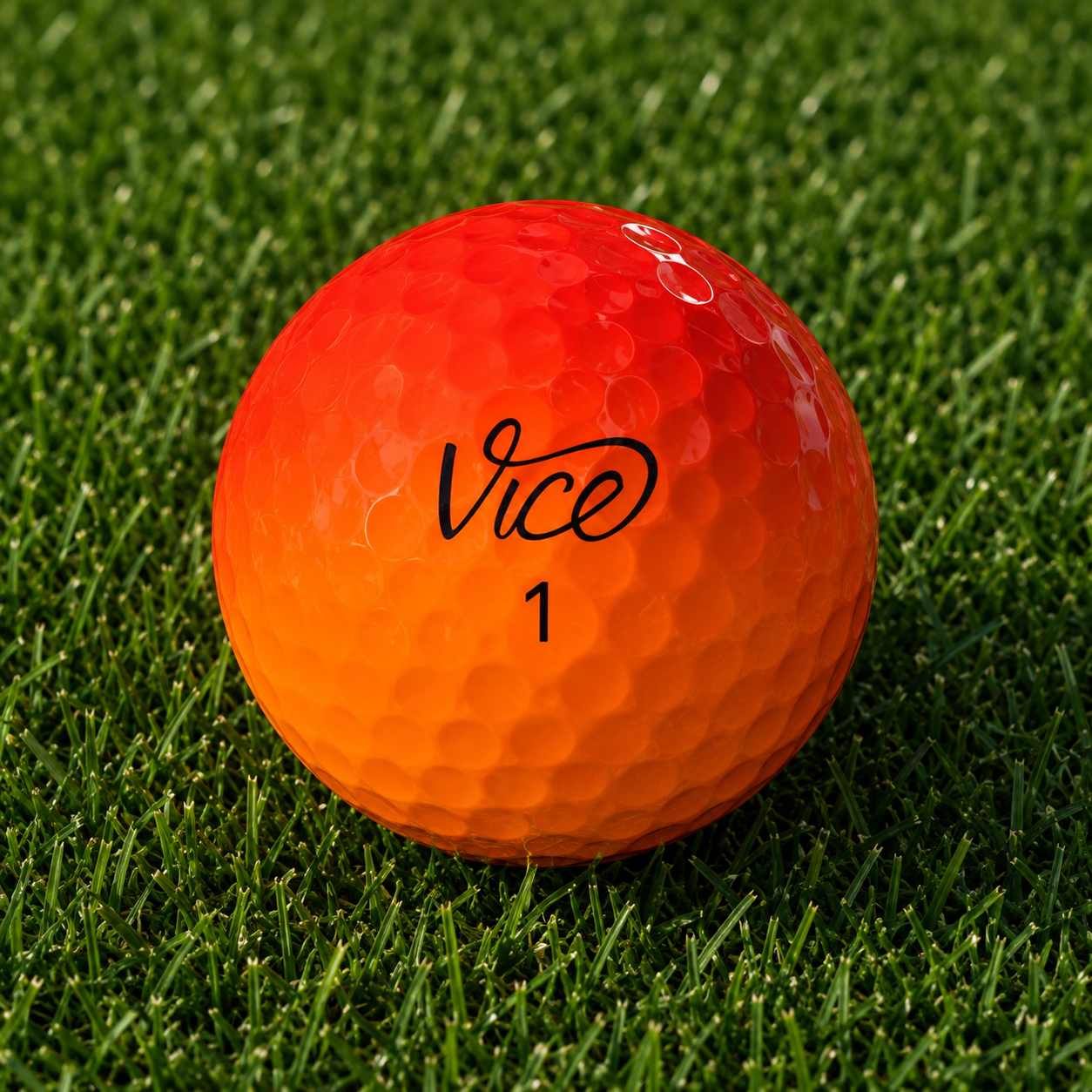 Vice Pro Shade Golf Balls Red/Orange