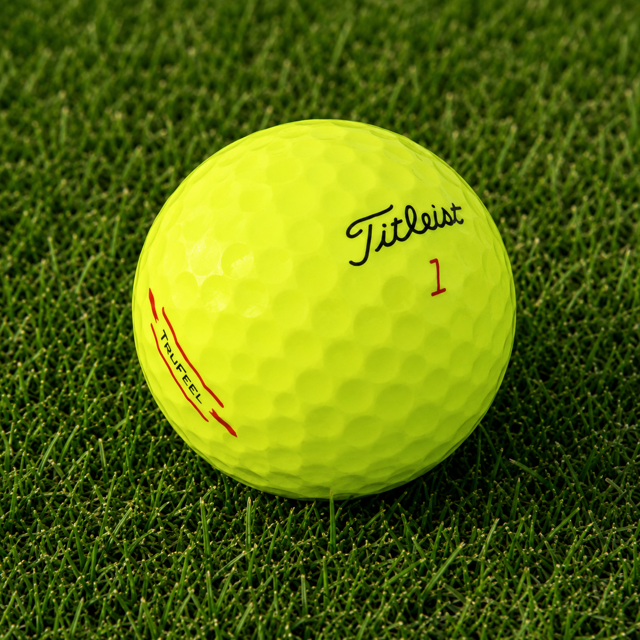 Titleist TruFeel Yellow Golf Balls.png