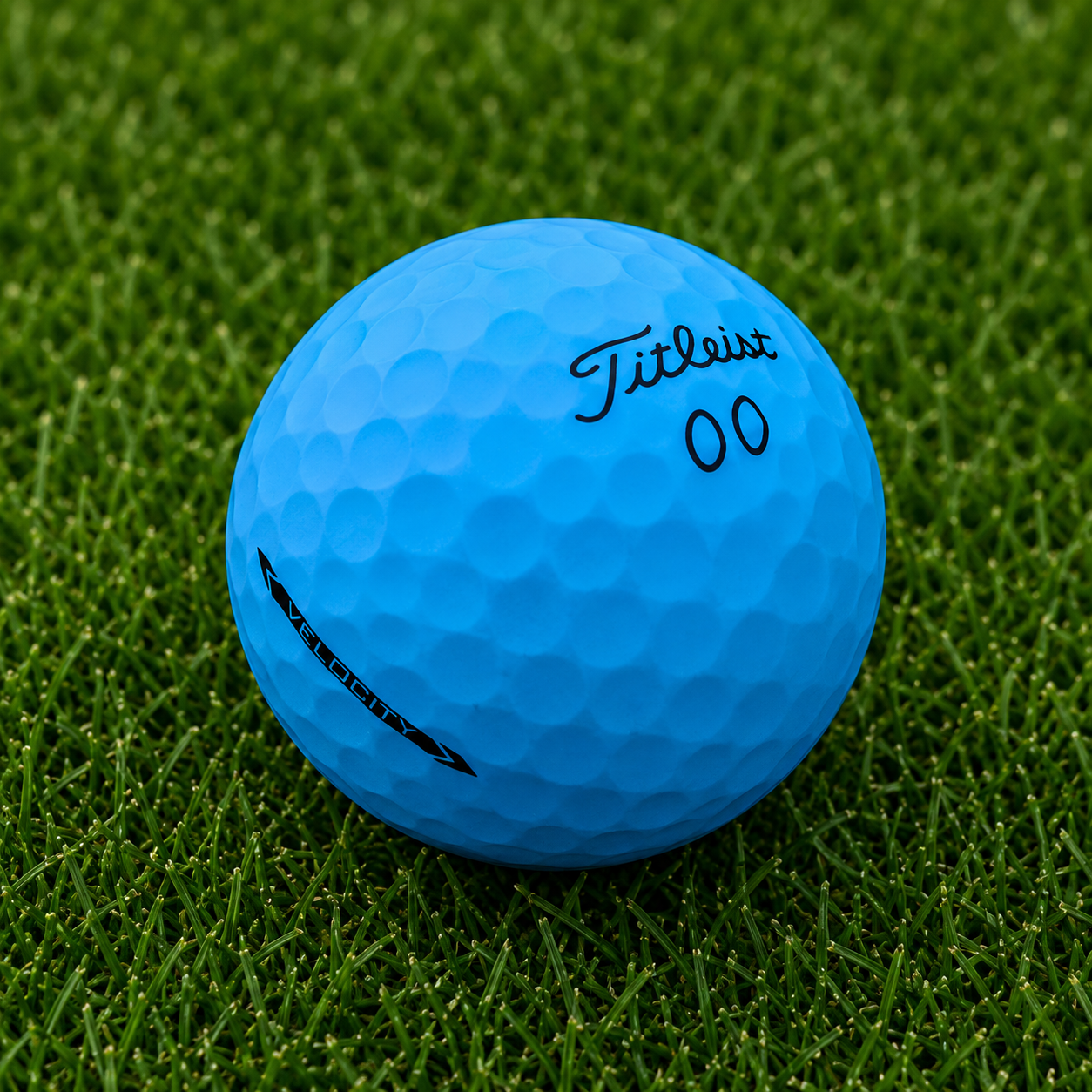 Titleist Velocity Matte Blue Golf Balls.png