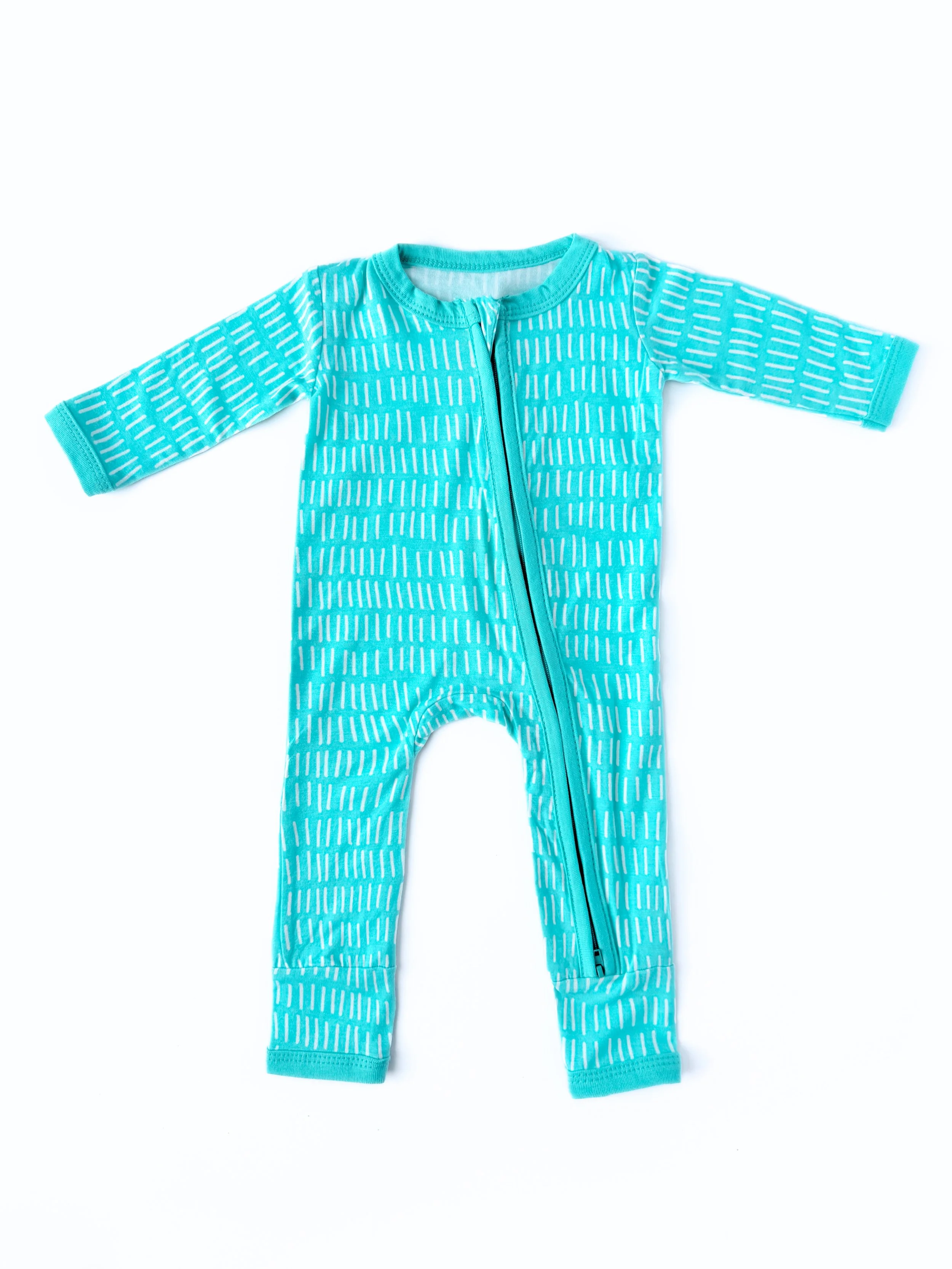 Long zippie - Aqua blue