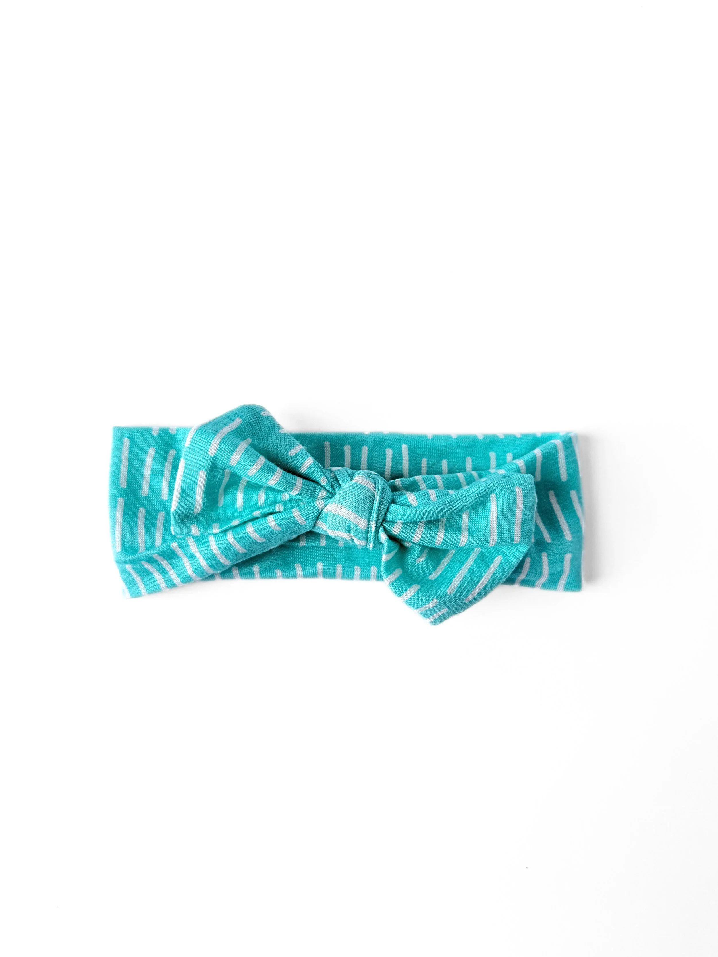 Headband bow - Aqua blue