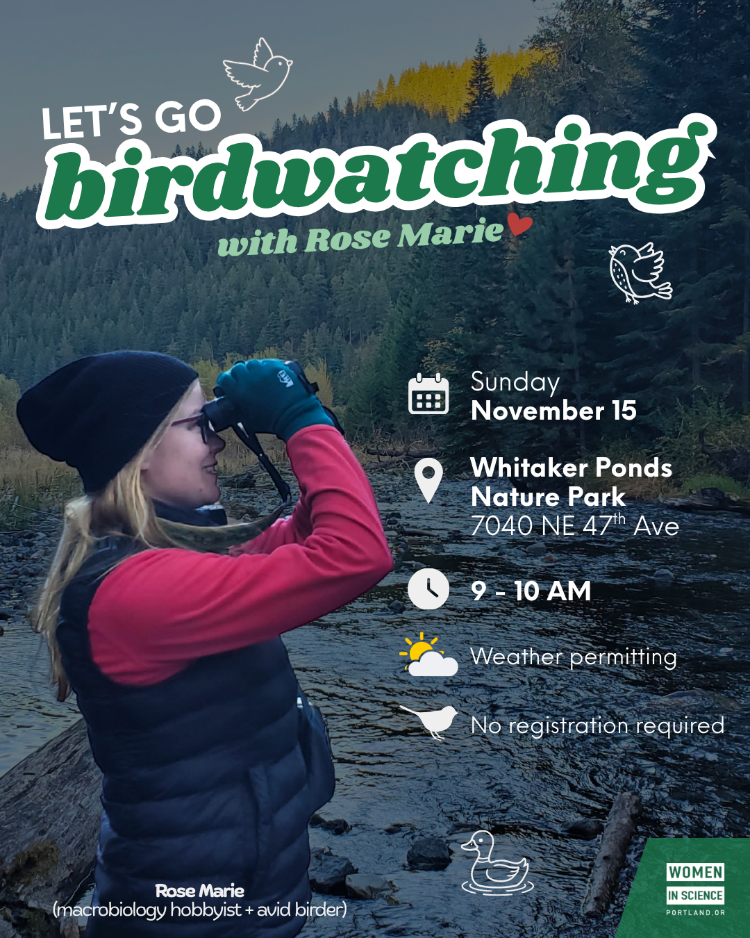 Birdwatching Adventure with Rose Marie