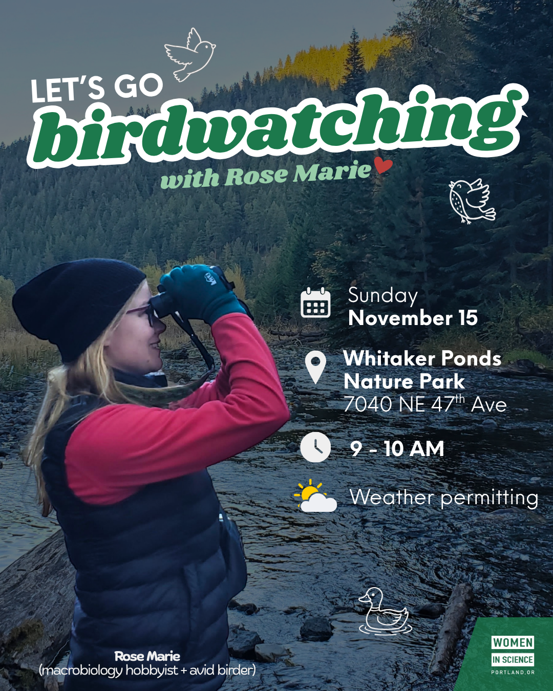 Birdwatching Adventure with Rose Marie