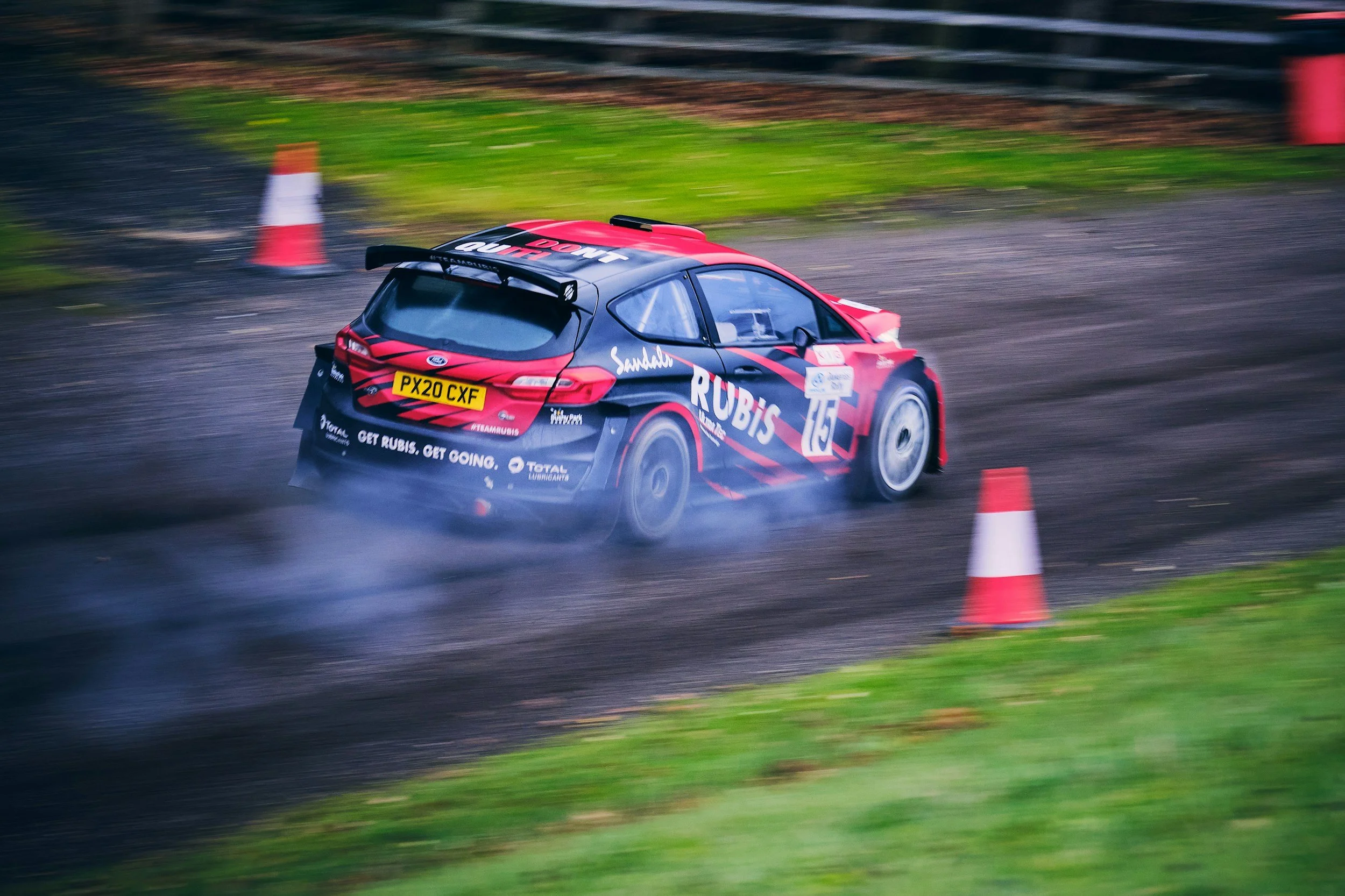A rally car racer performing after doing mental training with Ben Foodman