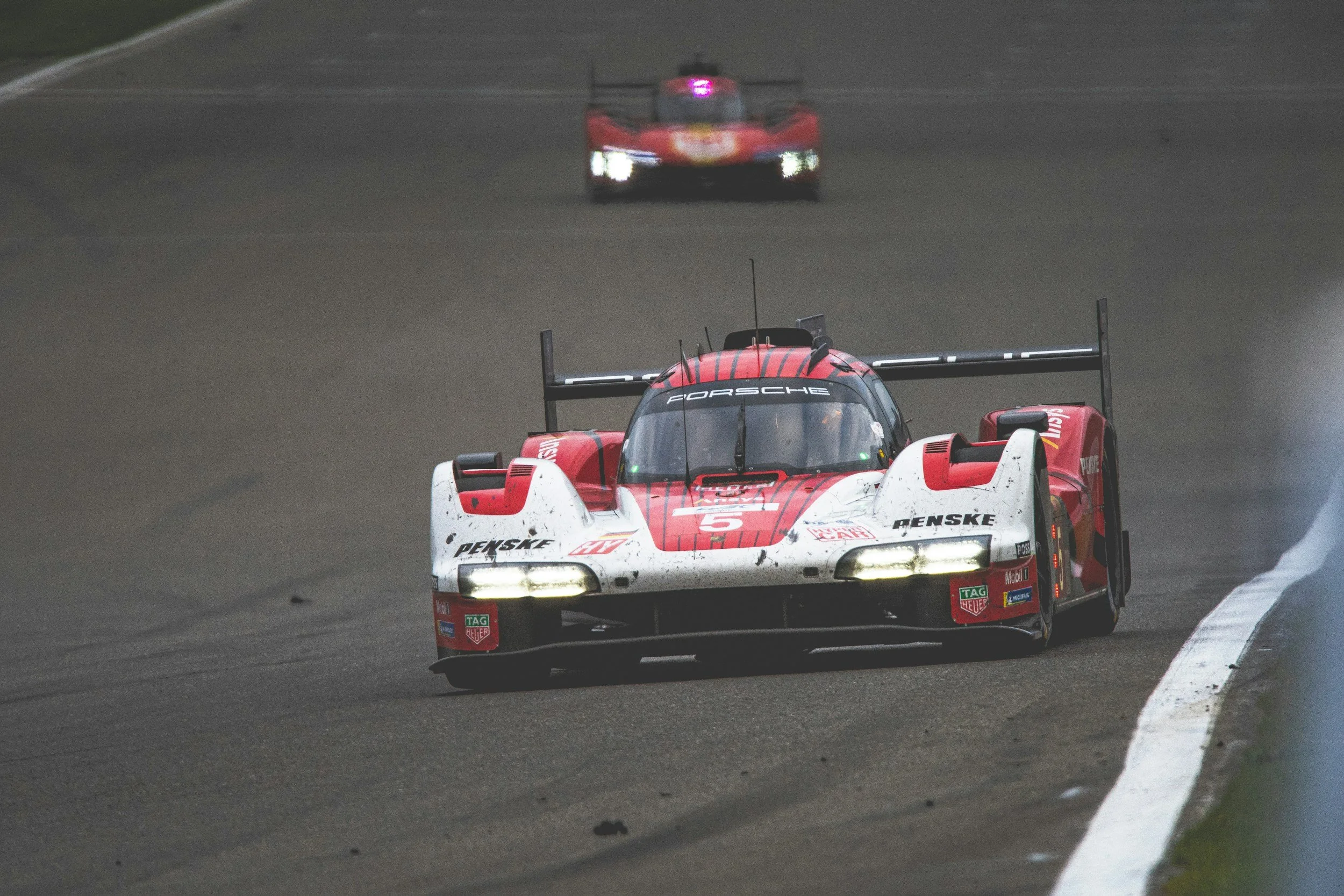 Racecar driver focused in an LMPT racing at Le Mans