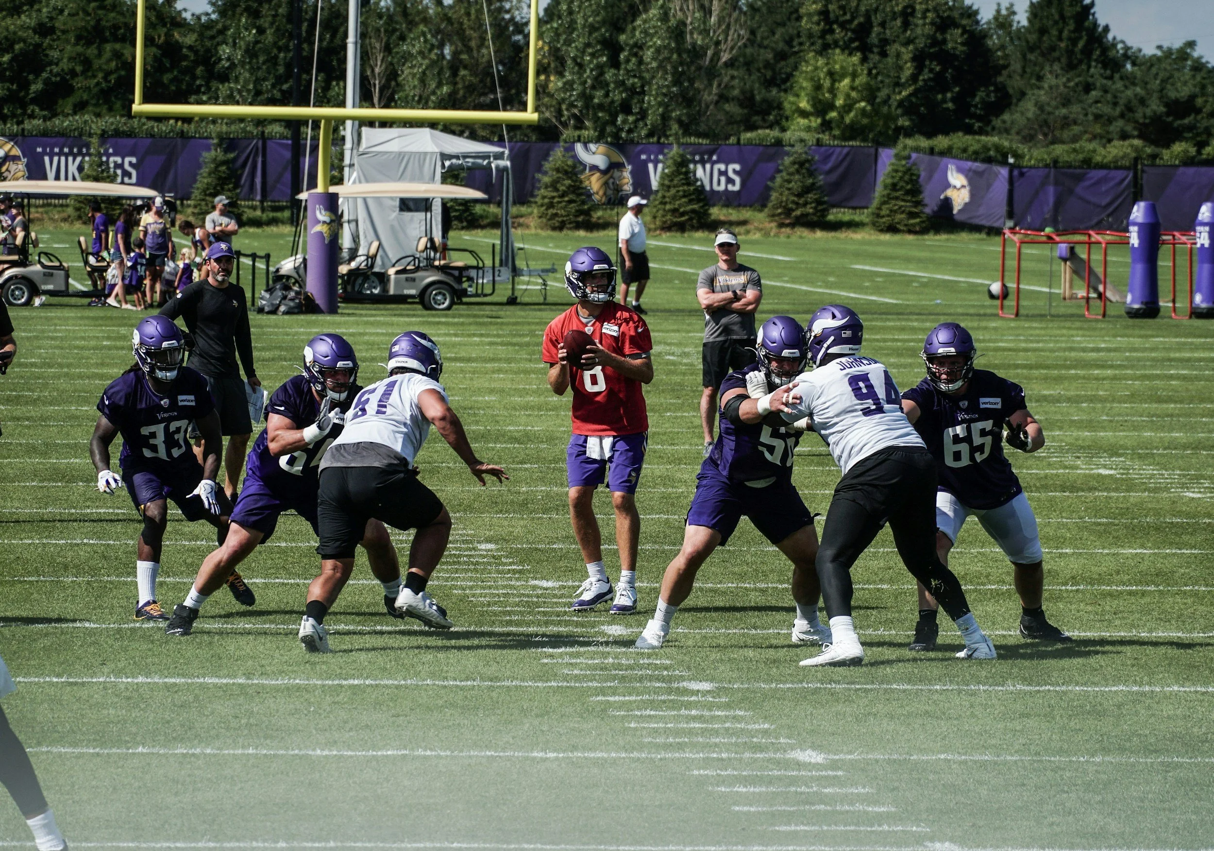 A quarterback using Ben Foodman's 4 phase mental training protocol during camp