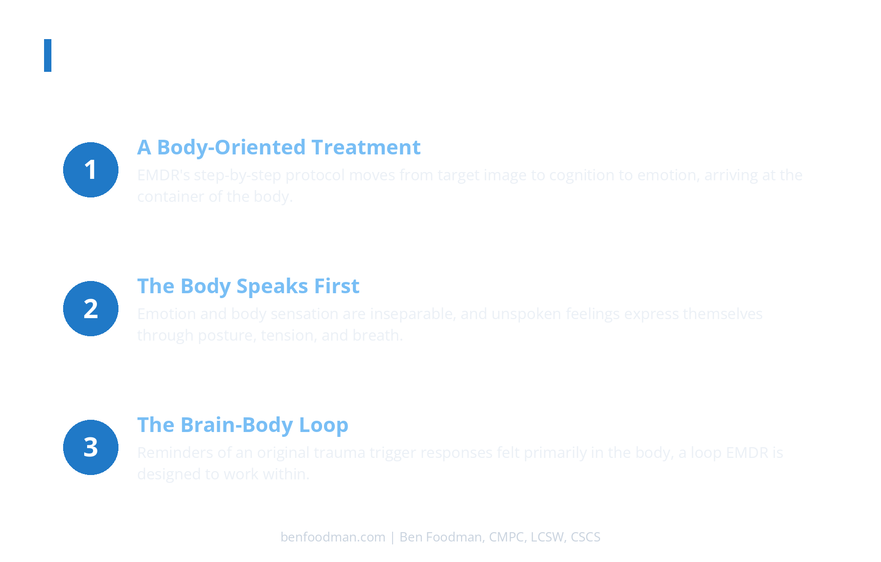 An infographic on why EMDR works through an endurance athlete's body
