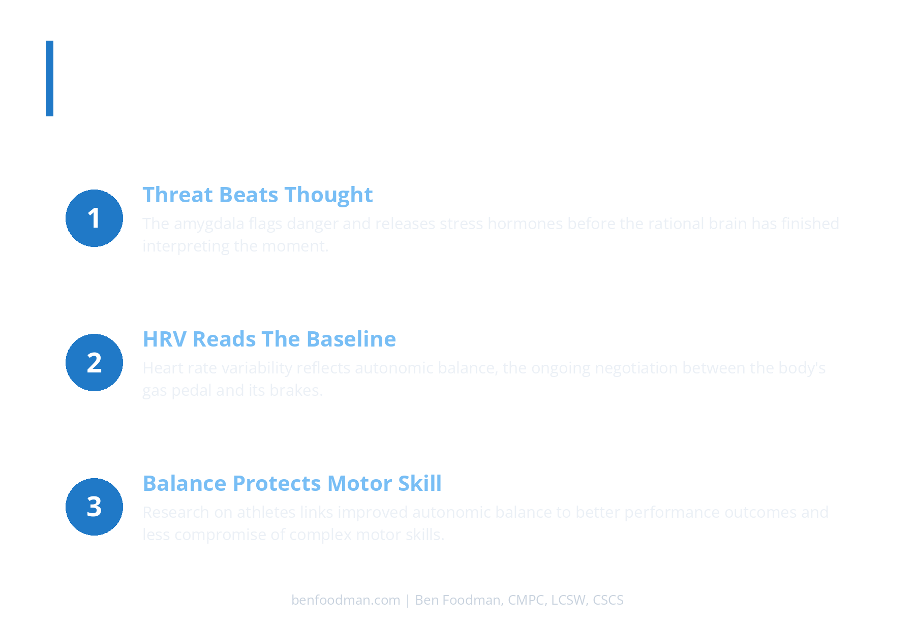 An infographic showing 3 ways HRV reveals the state of a driver's nervous system