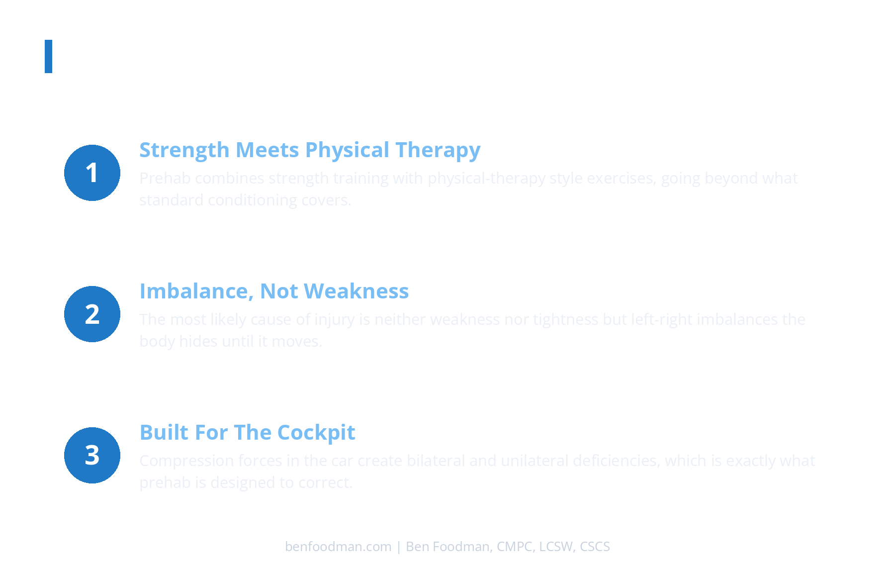 An infographic going over the 3 key ways rally drivers use exercise psychology