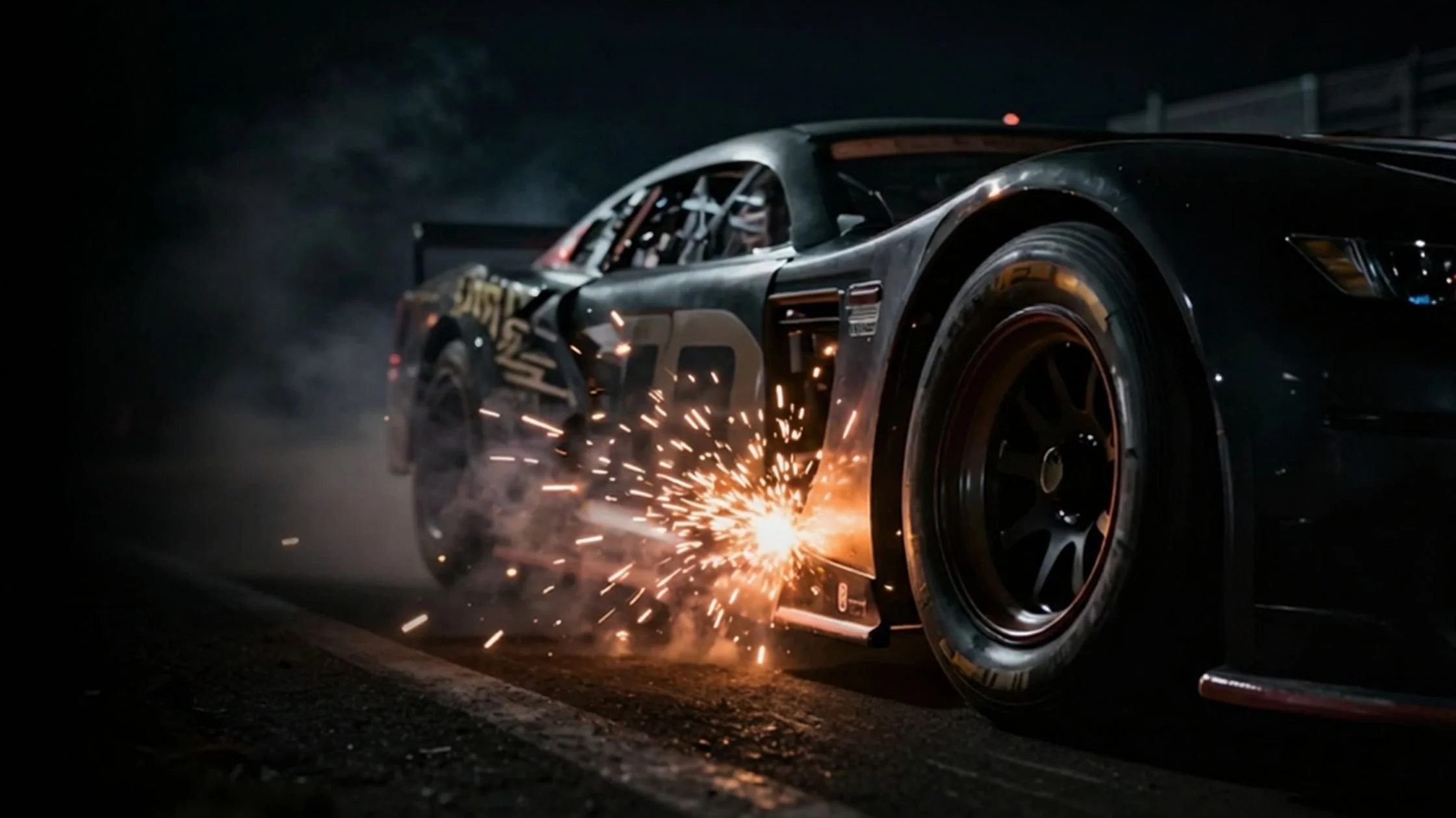 A picture of a professional racecar driver in NASCAR performing using Ben Foodman's mental training
