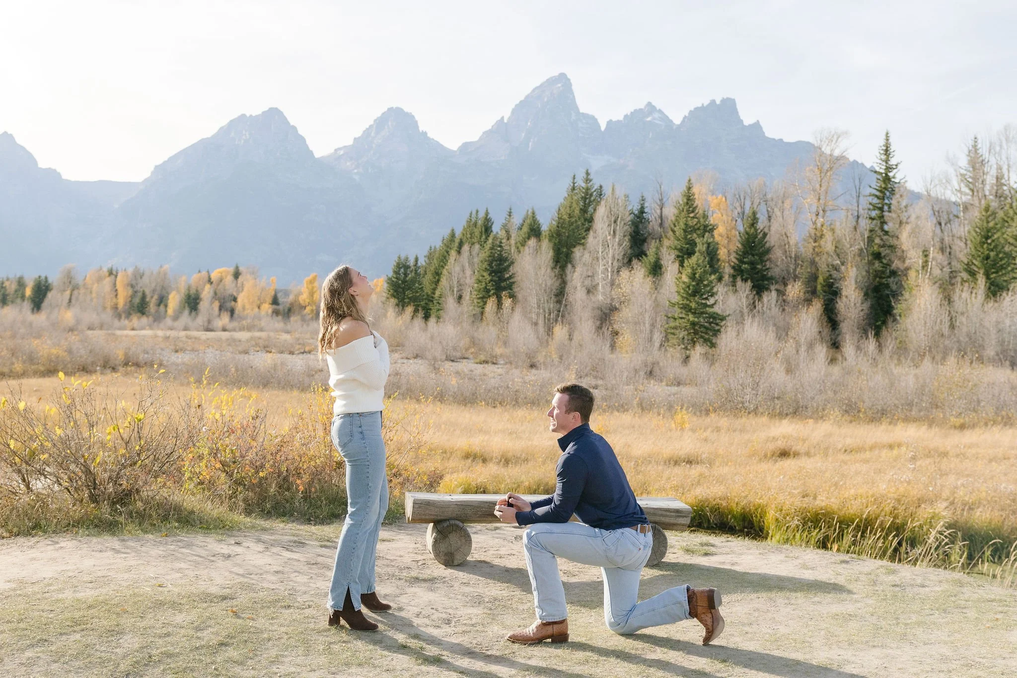 Man plans surprise proposal in Jackson Hole with local photographer.