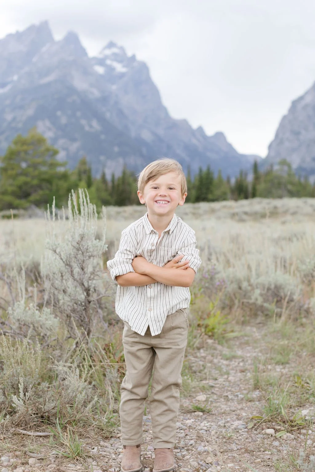  Young boy photographed in Jackson Hole.  