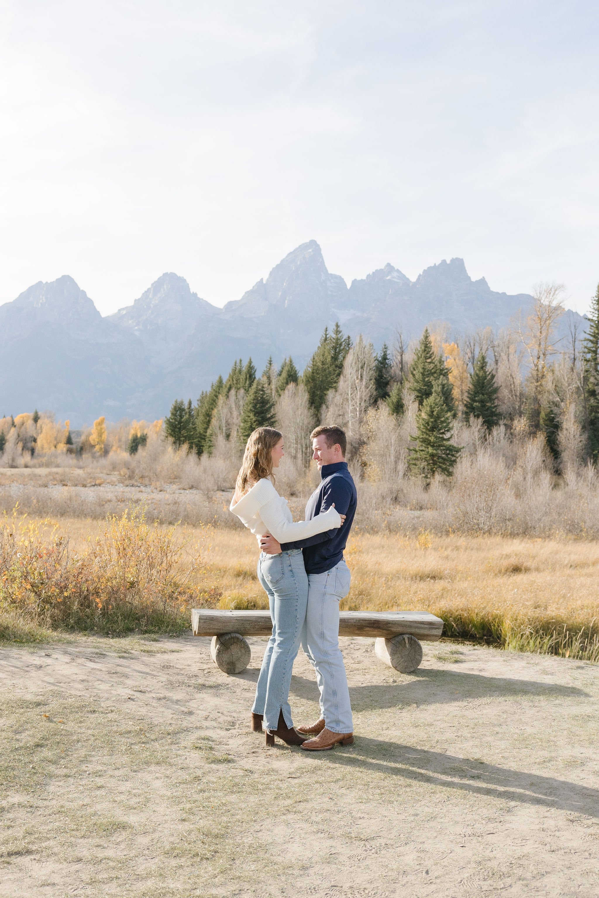  Photographer captures couple during surprise proposal in Jackson Hole. 