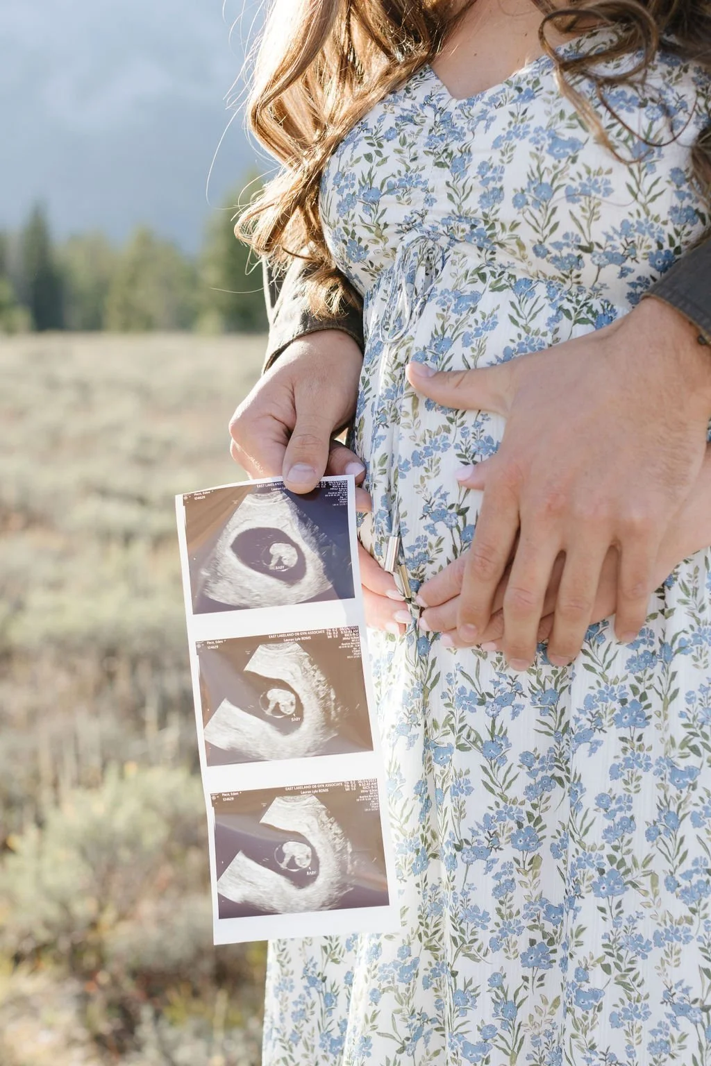  Jackson Hole photographer captures Fall maternity session. 