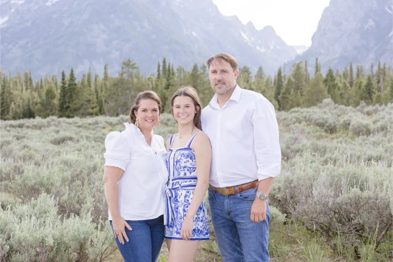 Photographer captures adult family photography session in Jackson Hole.