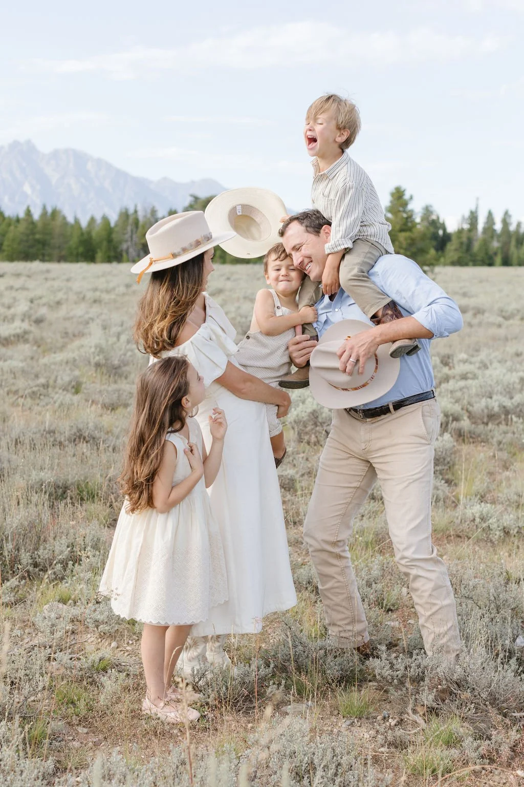Photographer captures family as she discusses the best things to do in Jackson Hole with young kids.