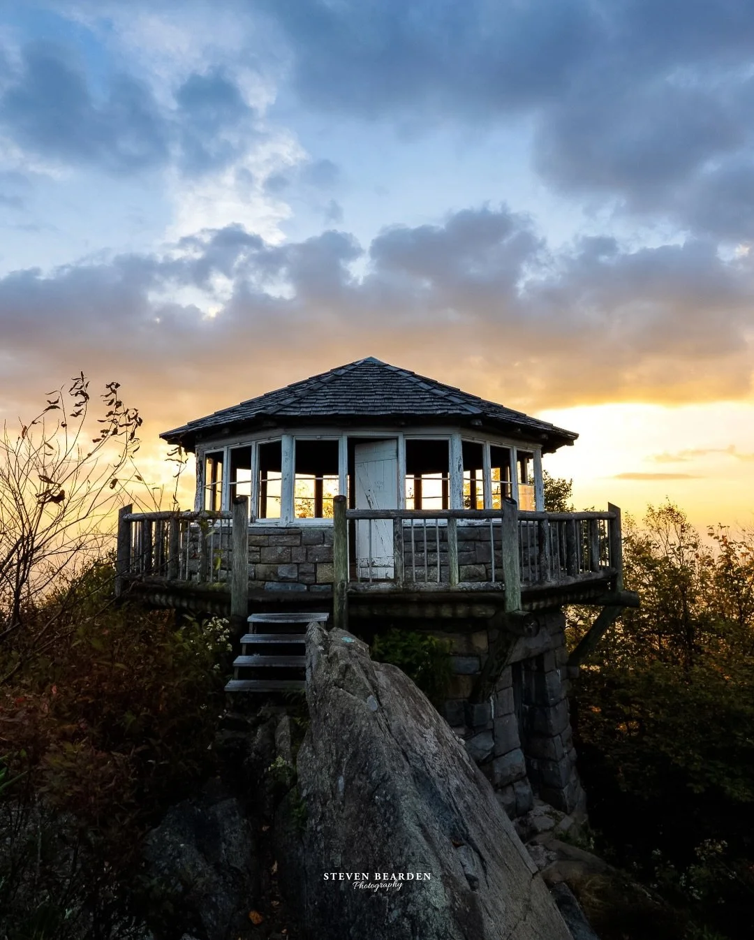 Woke up at 2am to start this hike. Would you say catching sunrise on top of a fire tower in the Great Smoky Mountains was worth it?

Beautiful views up at Mt. Cammerer.