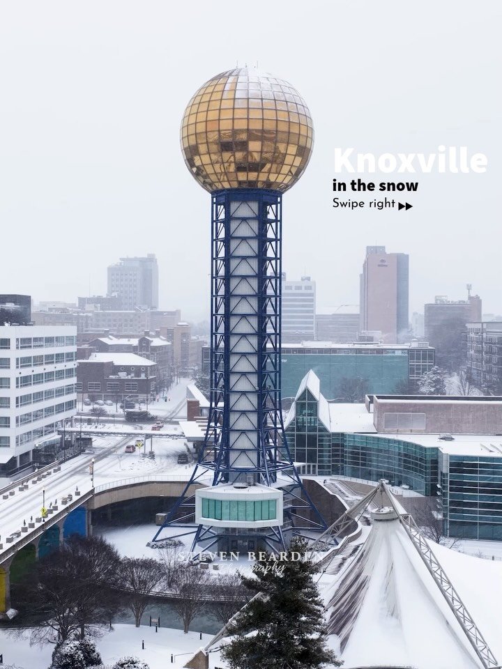 Fresh snow 📸 of Knoxville

I loved seeing the snow covering the city. Did you get any good pictures of the snow where you are?