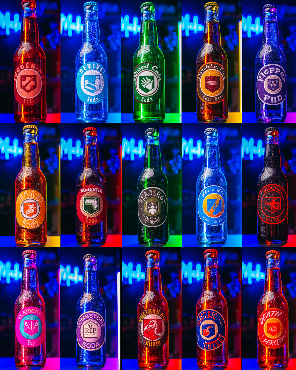 Perk-a-Cola Inspired Display Bottles from Call of Duty — SinCityBartender
