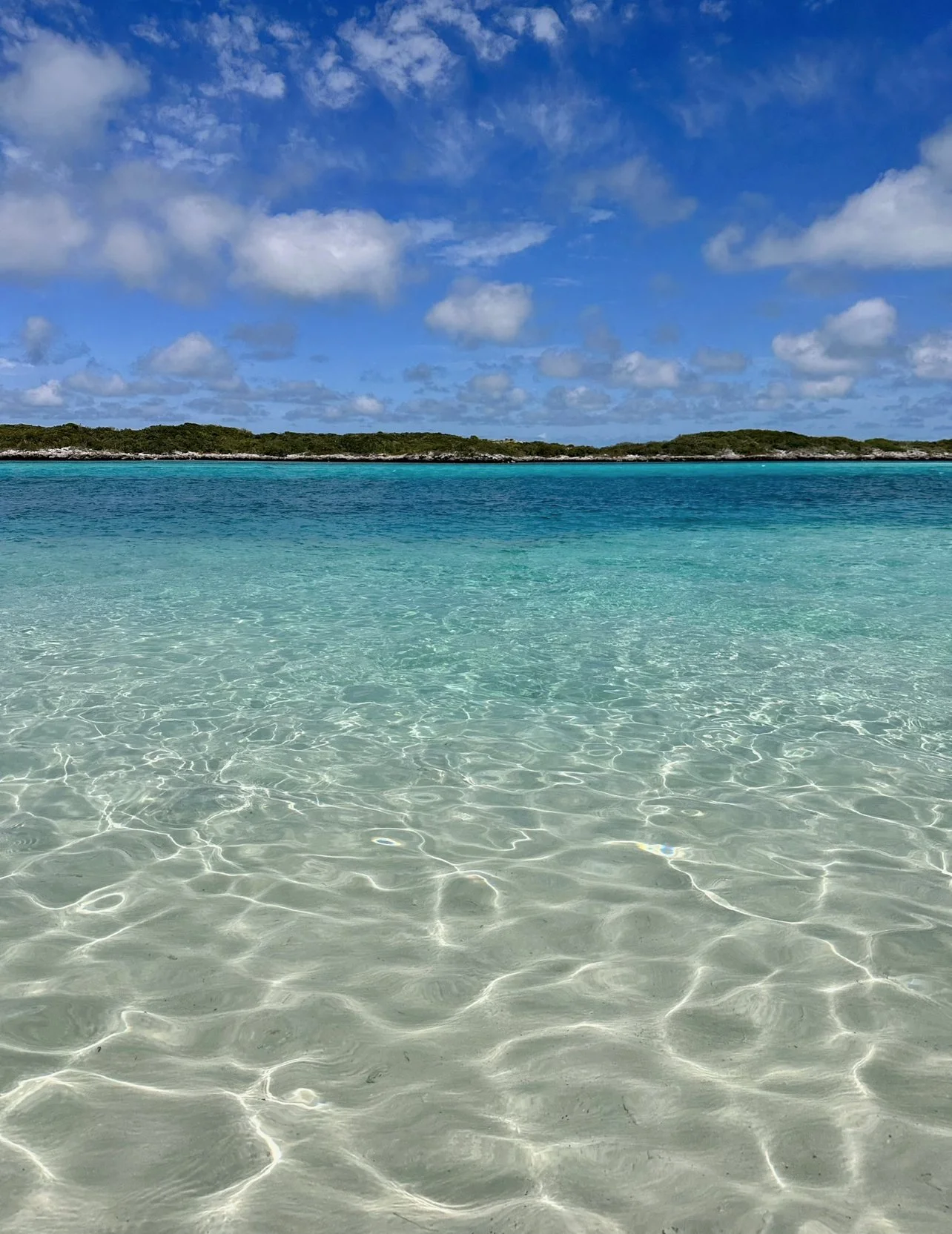 The beautiful water of the Exumas